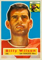 1956 Topps #62 Billy Wilson Football Card