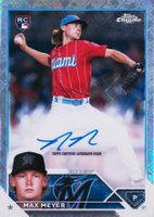 2023 Topps Chrome Logofractor Edition Refractor Chrome Autograph #RCAMM Max Meyer Baseball Card