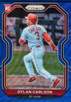 2021 Panini Prizm #138 Dylan Carlson Blue Wave Baseball Card