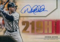 2020 Topps Luminaries Hit Kings Autographs #DJ Derek Jeter Red Baseball Card