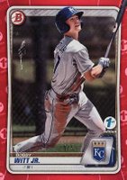2020 Bowman Draft 1st Edition #BD152 Bobby Witt Jr. Red Foil Baseball Card