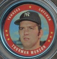 1971 Topps Coins #118 Thurman Munson Baseball Card