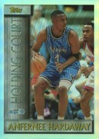 1996 Topps Holding Court #HC5 Anfernee Hardaway Refractor Basketball Card