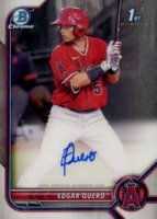 2022 Bowman Chrome Prospect Autographs #CPAEQ Edgar Quero Baseball Card