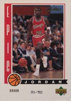 1999 Upper Deck Retro Epic Jordan #J1 Michael Jordan Parallel Basketball Card