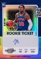 2021 Panini Contenders Optic #140 Jonathan Kuminga Autograph Basketball Card