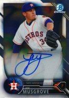 2016 Bowman Chrome Prospects Autographs #JMU Joe Musgrove Baseball Card