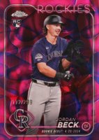 2024 Topps Chrome Update #USC133 Jordan Beck Magenta/Purple Lava Lamp Baseball Card