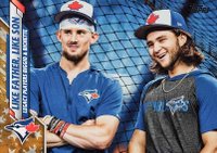 2020 Topps Complete Set #61 Bo Bichette/Cavan Biggio Gold Stars Baseball Card