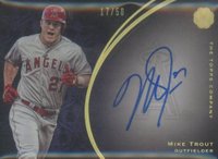2016 Topps the Mint Franchise Autograph #FA-MTR Mike Trout Purple Baseball Card