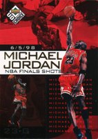 1998 Upper Deck Choice Preview NBA Finals Shot #2 Michael Jordan 6/5/98 Basketball Card