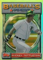 1993 Finest #80 Mickey Tettleton Refractor Baseball Card