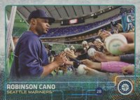 2015 Topps #450 Robinson Cano Signing Autographs Baseball Card