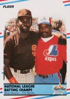 1988 Fleer Glossy #631 Tony Gwynn/Tim Raines N.L. Batting Champs Baseball Card