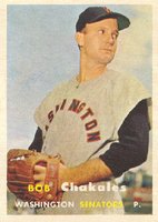 1957 Topps #261 Bob Chakales Baseball Card