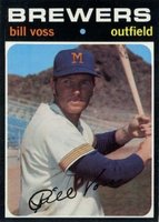 1971 Topps #671 Bill Voss Short Print Baseball Card