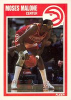 1989 Fleer #4 Moses Malone Basketball Card