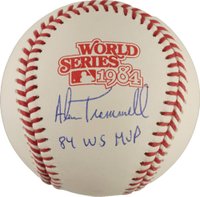 1999 Hall of Fame Autographs # Alan Trammell Ball Baseball Card