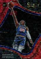 2021 Panini Select #246 Jonathan Kuminga Red Disco Prizm Basketball Card