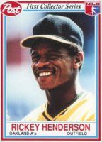 1990 Post Cereal #25 Rickey Henderson Baseball Card