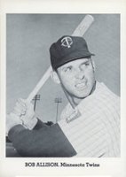 1962 Jay Publishing Photos-Type 2 # Bob Allison Batting-Long Sleeve Baseball Card