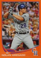 2013 Topps Chrome #78 Nolan Arenado Orange Refractor Baseball Card