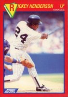1989 Score Superstar #45 Rickey Henderson Baseball Card
