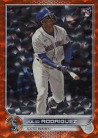 2022 Topps Update #US44 Julio Rodriguez Orange Foil Baseball Card