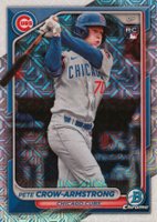 2024 Bowman Mega Box Chrome #85 Pete Crow-Armstrong Baseball Card
