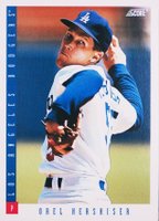 1993 Score #90 Orel Hershiser Baseball Card