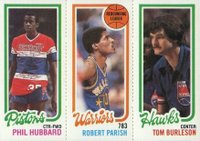 1980 Topps # Hubbard/Parish/Burleson Basketball Card