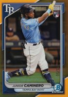 2024 Bowman Chrome #56 Junior Caminero Gold Refractor Baseball Card