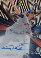 2015 Topps High Tek Autographs #HT-JDM Jacob DeGrom Baseball Card