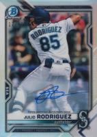 2021 Bowman Draft #BDC145 Julio Rodriguez Variation-Autograph Baseball Card