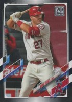 2021 Topps #27 Mike Trout Black Baseball Card