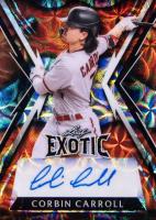 2023 Leaf Exotic Autographs #BACC1 Corbin Carroll Clown Fish Kaleidoscope Baseball Card