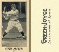 1916 Green-Joyce #6 Jimmy Archer Baseball Card