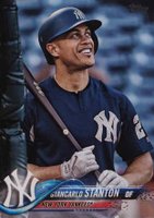 2018 Topps Update #US7 Giancarlo Stanton Warm-Up Shirt Baseball Card