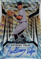 2023 Leaf Metal Autographs #BAAV2 Anthony Volpe Silver Wave Baseball Card