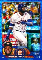 2023 Topps Chrome Logofractor Edition #201 Yordan Alvarez Blue Refractor Baseball Card