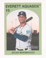 2021 Topps Heritage Minor League 1972 Topps Venezuelan Stamp Cards #13 Julio Rodriguez Baseball Card