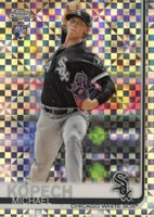 2019 Topps Chrome #17 Michael Kopech Pitching-X-Fractor Baseball Card