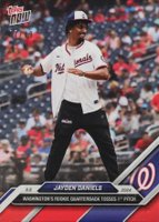 2024 Topps Now #285 Jayden Daniels Red Baseball Card