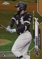 2020 Topps Chrome Update #U58 Luis Robert Gold Refractor Baseball Card