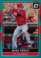 2016 Panini Donruss Optic #89 Mike Trout Aqua Baseball Card