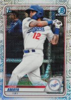 2020 Bowman Chrome Mega Box #BCP3 Jacob Amaya Baseball Card