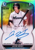 2023 Bowman Chrome Prospect Autographs #CPAJB Jacob Berry Refractor Baseball Card