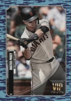 2021 Topps Transcendent VIP Party #VIP53 Buster Posey Pattern 29-Blue/Light Blue 1/1 Baseball Card