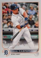 2022 Topps Chrome #96 Miguel Cabrera Refractor Baseball Card
