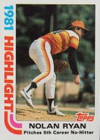 1982 Topps #5 Nolan Ryan Baseball Card